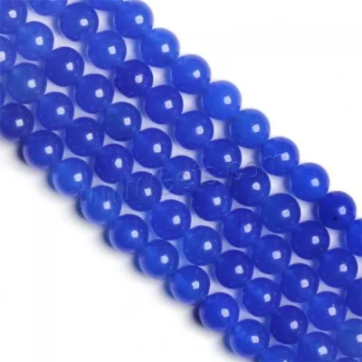 Natural Quartz Beads Smooth Round Kyanite Beads Jewelry Making Bulk Crystal 1154337