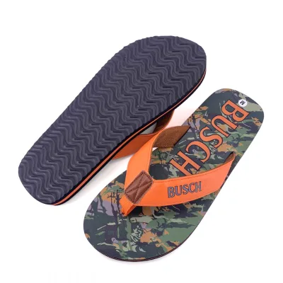Custom Wholesale Direct Sale Cheap Logo Cool Fabric Straps EVA Flip Flops