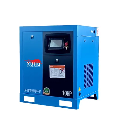Top Grade 380V/50HZ Oil-Free Screw Air Compressor 7.5kw 0.6-0.8Mpa Pressure Double Motor New Condition Pump Engine Included