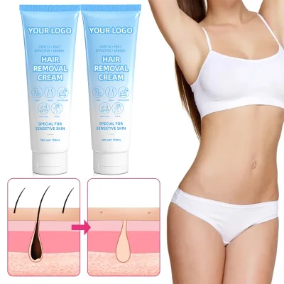 Fast-Acting Depilatory Cream - Painless Body & Underarm Hair Removal, Gentle Formula for Smooth Skin
