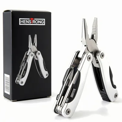 Hot Sales Folding 9-in-1 Stainless Steel Multi Tool Pliers File DIY Grade for Camping Household Use Portable OEM Customizable