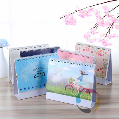 2024 High Quality Customized Coloring 12 Month Planner Desk Calendar Office Calendaer Home Calendar Printing