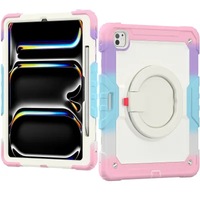 Gradient - Colored Tablet Case for iPad Series - Anti - Drop & Shockproof, with Stand for iPad 10.2/10.5/10.9/11/12.9 Inch