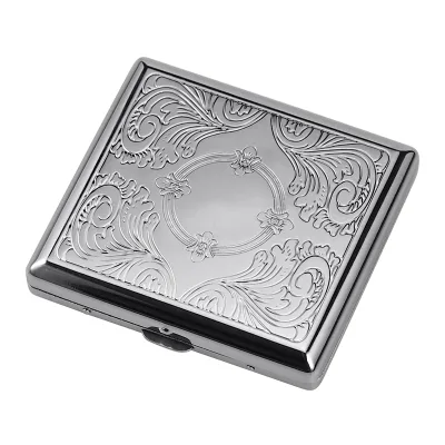 High Quality Luxury Automatic Cigarette Case with Lacquer Wood Cover New Popular Smoking Accessories