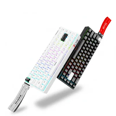 New Mide68 Compact 68-Key Laser Mechanical Keyboard USB Type-C RGB Backlit 8000Hz Polling Adjustable Hot-Swap Metal Positioning