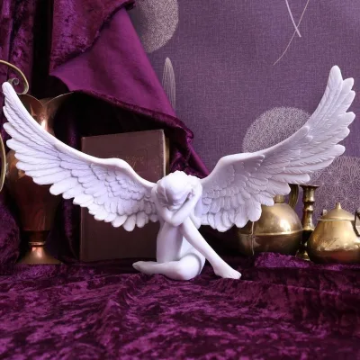 European Style Angel Resin Wings Art Craft Decoration for Home and Garden