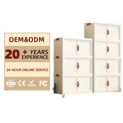 New Style Multifunction Stackable Storage Wardrobes Space Saving Sundries Storage Box Folding Clothes Storage Boxes with Wheels
