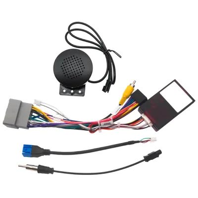 Car 16pin Power Cord Wiring Harness Adapter With Canbus Box for Chevrolet Trax/Malibu 2019 Installation Head Unit
