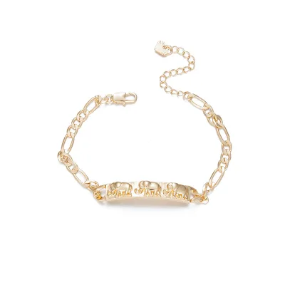 Brass Gold Color Religious Bracelet Charm Catholic Bracelets