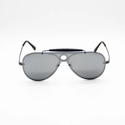 Unisex Stainless Steel rimless UV400 Fashion mirrored aviator Sunglasses