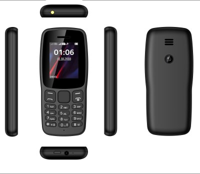 Classical 2G  Botton Phones 1.77 Inch  Model 106  Dual SIM Card with Loud Speaker and Back Camera Nice Telephone