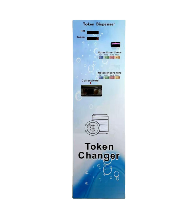 Heavy Duty Freestanding Bill Validator Coin Exchanger Self Service Currency Converter for Arcade Machines Laundromats Hotel