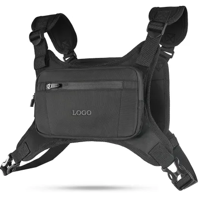2026Custom Custom Running Chest Pack Reflective Vest Phone Holder Workout Bag for Runners Lightweight Vest Bag with Phone Pocket