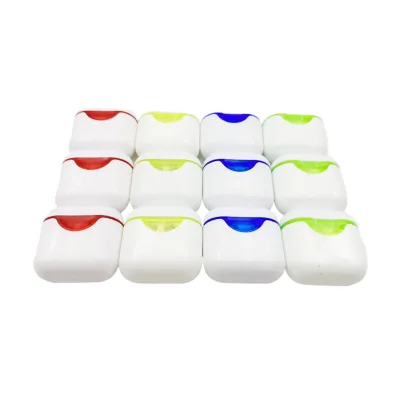 Wholesale Kids' Dual-Hole Pocket Pencil Sharpeners Colored Handheld Earphone Case with Lid