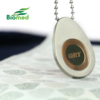 Custom Logo Stainless Steel Quantum Energy Necklace Bracelet Lifestyle Wellness Jewelry