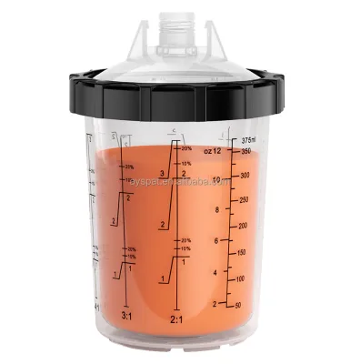 400ml Manufacturer Direct-selling pp Car Air Spraying Guns Disposable Painting Paint Cups Hvlp Cup Liners Plastic Paint Mix Cups