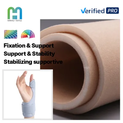 Skin Contact Soft Fabric Laminated 38D 10MM Interfacing Fabric Interlining Foam for Wrist Supports