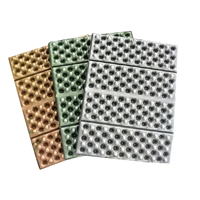 TanTu Outdoor Portable Cool Moisture Foam Mat IXPE Aluminum Film for Grass Field Use Folding Cushion