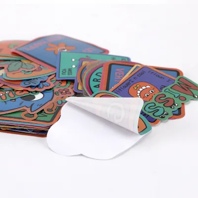 Custom Die Cut Vinyl Stickers Printing Waterproof Cute Logo Design Cartoon Luggage Water Cup Handbook Decoration Sticker