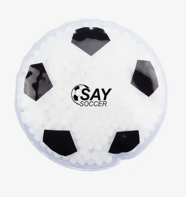Custom Printed Soccer Ball Shape Hot Cold Gel Pack for Pain Relief Promotional Gift With Logo Customizable