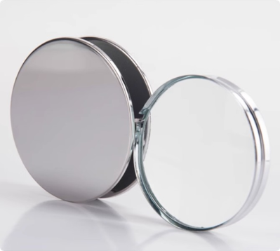 20X Stainless Steel Pocket Paperweight Magnifying Glass