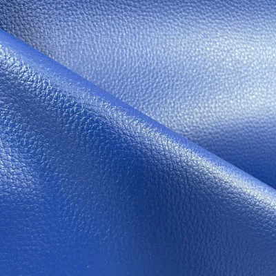 YUANHUA Factory Wholesale Soft Synthetic Leather Sofa Embossed Litchi Grain PVC Leather Fabric Roll Waterproof Custom Color for