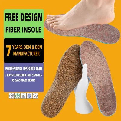 Custom Orthotic Insoles Feet Full Length Rubber Slipper  Cork Insoles