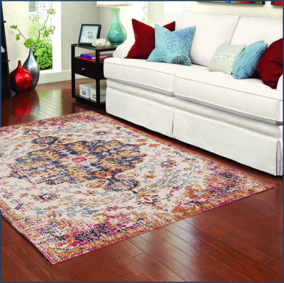 Modern Machine Made Hot Transfer Printed Anti-slip Rugs for Persian Area Rugs