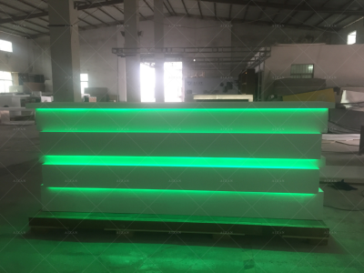Stunning Design RGB Led Lighting Office Hotel Clinic Retail Store Reception Counter
