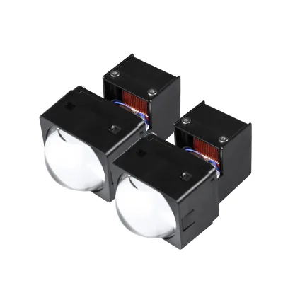1.5 Inch Bi-LED Projector Lens 90W 6000K IP68 HI/LO Beam Fan Copper Tooth for H4 Headlight New Condition Matrix Projector