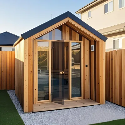 Custom Sauna Room High Quality Custom Outdoor Cube Sauna for Sale 2025 Hot Traditional Dry Steam Garden Sauna