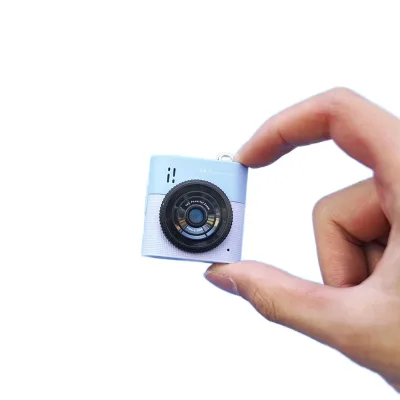 S5 New Thumb Keychain Camera 1.44inch Screen Retro 180 Degree Wide Angle 2.5K Resolution Built-in LED Flashlight Camcorder