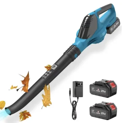 21V Electric Leaf Snow Blower High Speed 16500rpm Lightweight Hot Air for Blowing Lawn Patio & Yard DIY Grade