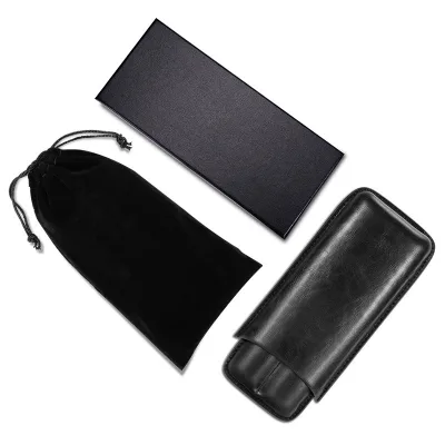 Travel For Storage Cigar Leather Case