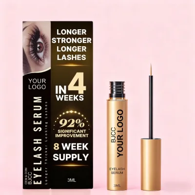 Wholesale Korean Guaranteed Long Eyelash Extension Container Packaging Castor Oil Free Bio Bulk Your Logo Eye Lash Growth Serum