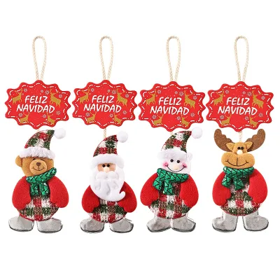 30cm Spanish Christmas Greeting Hanging Ornament Cartoon Christmas Tree Decoration