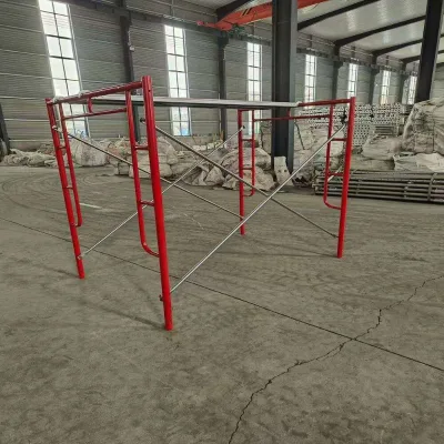 Q235 High Strength Galvanized Steel Mobile Scaffolding Frames for Building Projects