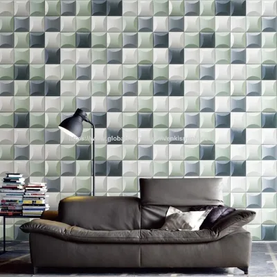 Wholesale strong 3D Wall decor Concrete Bricks UHPC for shop cafe salon Indoor outdoor Didot 125*125*20mm easy assembly