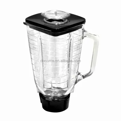 2026 Blender Spare Parts: 1250ml Glass Jar with Cover Base Blade Seal Ring Blenders Jar Parts for Oste 4655