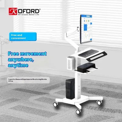 Customizable Multifunctional Stainless Steel Mobile Gas Rod Lifting Stand Modern Design Cart for Office & Home or Hospital Use