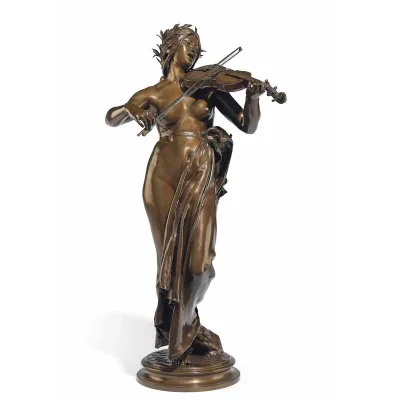 Popular Customized Home Decoration Modern Musician Figure Cast Brass Sculpture Life Size Bronze Band Man Statue