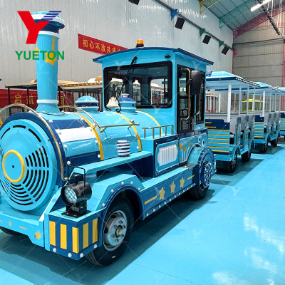 Sightseeing Steam Outdoor Adults Locomotive Attraction Diesel Tourist Road Tour Trackless Train for Sale