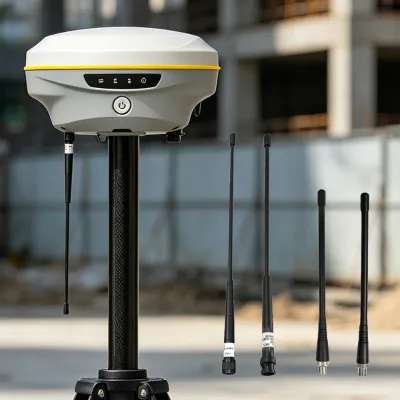 GNSS RTK Short Antenna Multi-Constellation GPS GNSS Antenna Survey RTK Receiver Antenna Compact Surveying Instrument Accessory