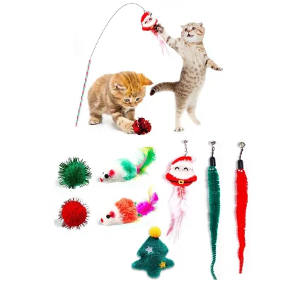 Cat Toy cat Teaser Stick - a Self-amusement and Stress-relief Device with Suction Cups and a Long Handle Christmas Toys