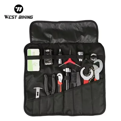 WEST BIKING Bike Repair Tool Kits 14 in 1 Multifunction Bicycle Mechanic Fix Cycling Tools Bicycle Repair Tool Set With Bag