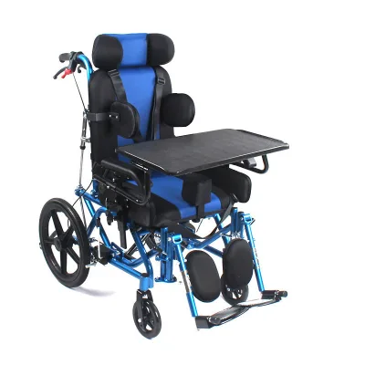 2023 Manual Reclining Function Cp Wheelchair for Cerebral Palsy Kids