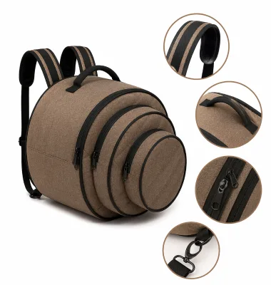 Durable Polyester OEM Portable Cymbal Backpack Daily Travel Bag for Electronic Organ Drum Cymbal Protection Equipment