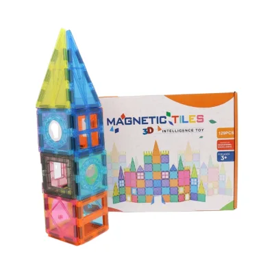 Light Magnetic Tiles Building Blocks 3d Light-up Educational Stem Toys Safe Construction Blocks for Kids Ages 3-10
