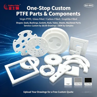 OEM Service Virgin PTFE Machined Parts High Precision & Wear Resistant CNC Machined & Molded for Industrial Machinery