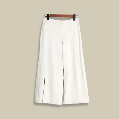 ODM Women's Wide Semi-wide Bottom Cut Out Fashion Pants